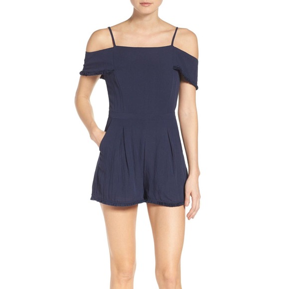 Anthropologie Greylin Cait Off-Shoulder Romper - Picture 1 of 9